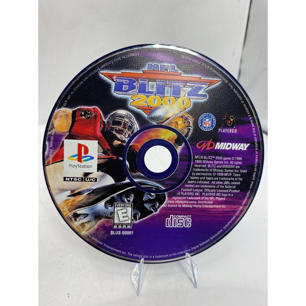 Midway NFL Blitz 2000 PS1 Black Label Disc only football vintage
